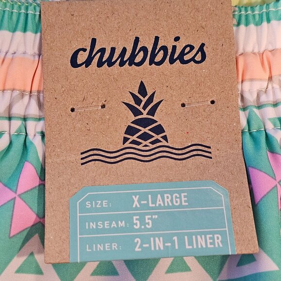 CHUBBIES Men's The En Fuegos 5.5" Swim Trunk 2 in 1 Liner X Large - Picture 5 of 9